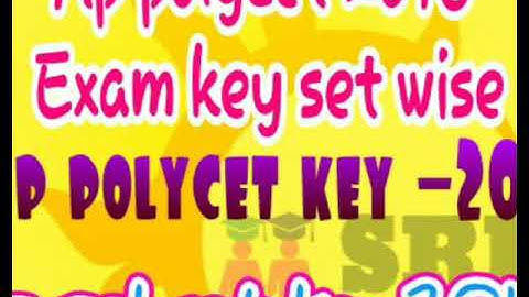 Ap polycet exam key-2018