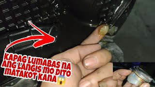 hardstarting lumalabass ang oil sa air cleaner||panoorin mo para makaiwas|honda click125