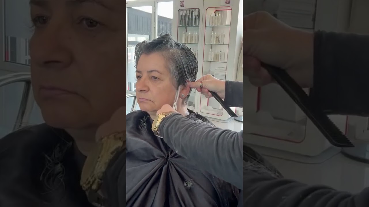 Short pixie haircut #haircut #hair #hairstyle #beauty #salon #video #pixiehaircut #short