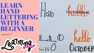 Brush Lettering for Beginners and Newbies | Fun block letters | Wk. 7