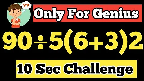 Only 5 in 1 can solve this maths problem 