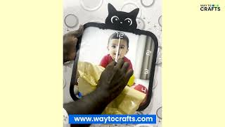 Cat Themed Photo Printed Wall Clock| Way To Crafts | Custom Wall Clock