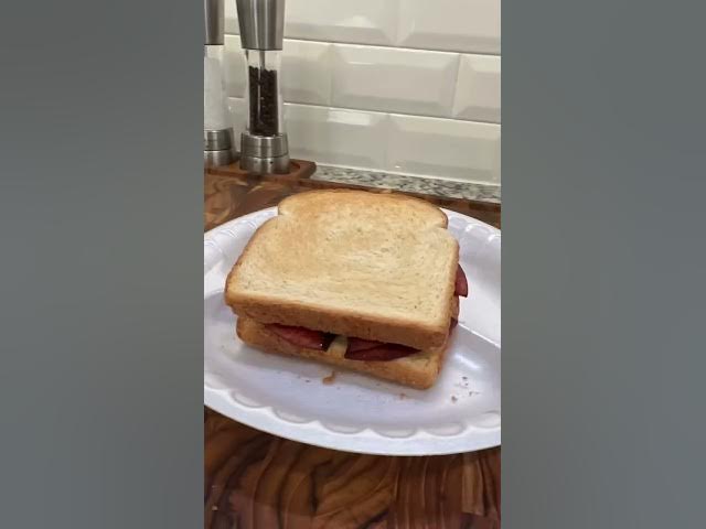 Fried bologna sandwich tutorial #shorts