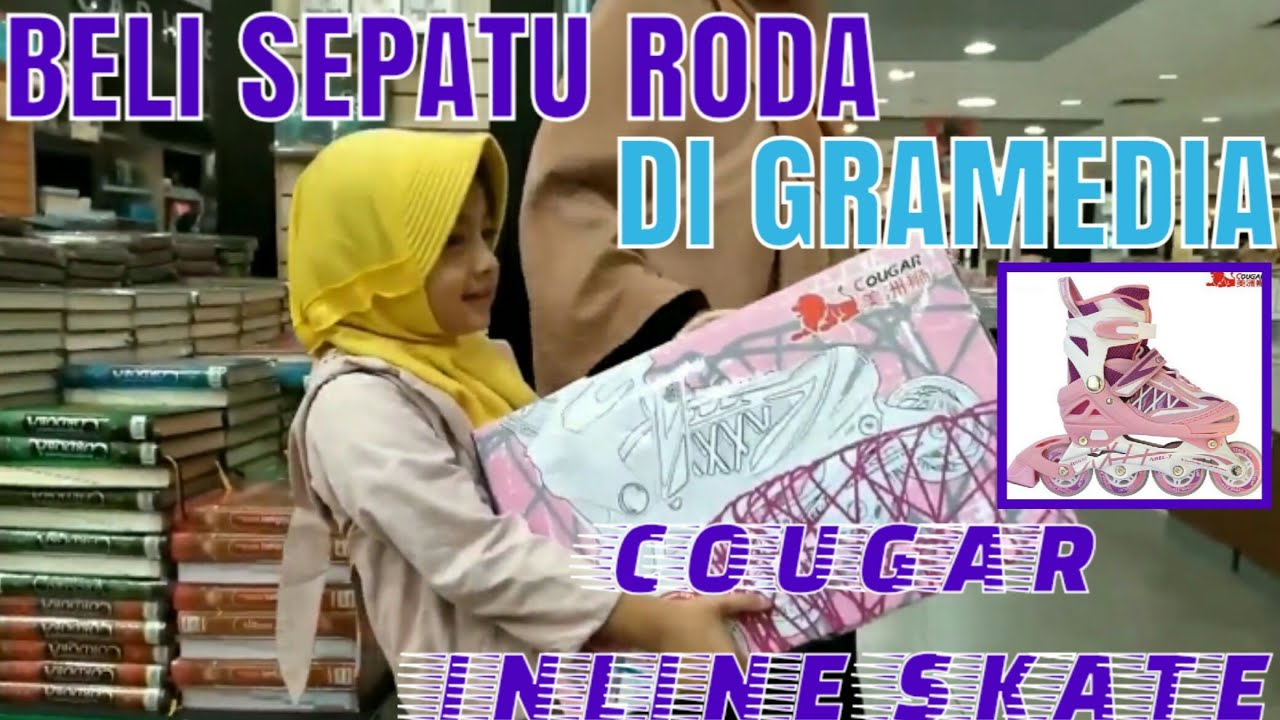 BELI SEPATU  RODA  DI GRAMEDIA Cougar  Inline Skate YouTube