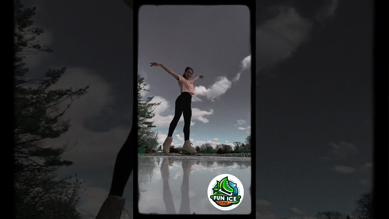 Unique experience of skating on ecological ice.