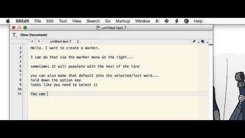 BBEdit: Marker Tricks