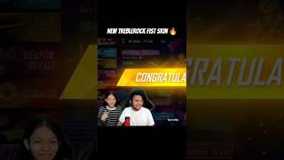 Gifting New Treblerock Fist Skin For Riya 🔥#freefire #lokeshgamer #lokeshgamershorts #garenafreefire