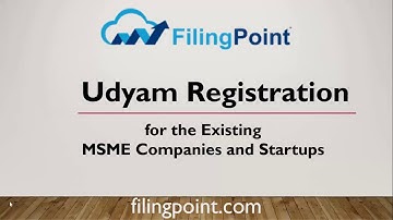 Udyam Registration Online for Startup and MSME Companies - FilingPoint