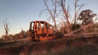 Same crawler pushing trees