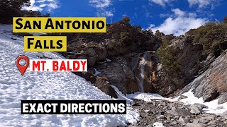 Hiking to San Antonio Falls, Mt. Baldy  Exact Directions Waterfall