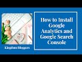 Setting up Google Analytics and Search Console