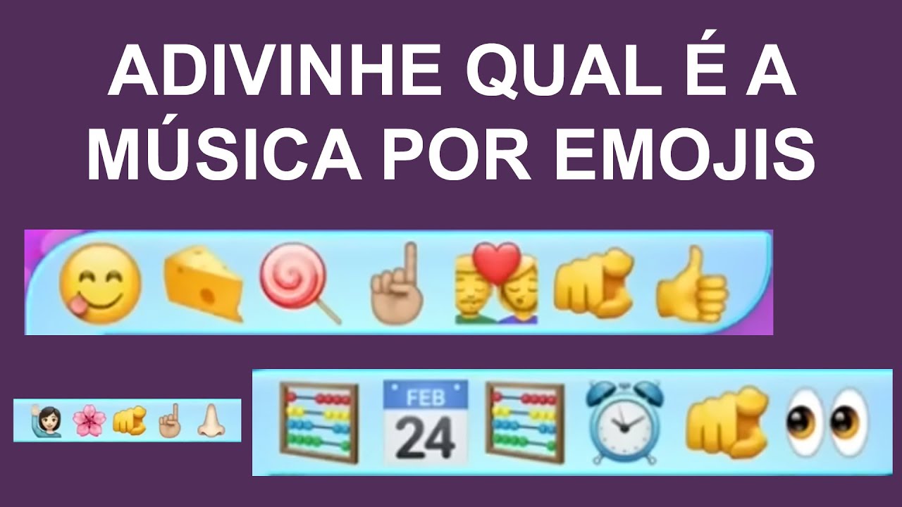 ADIVINHE QUAL É A MÚSICA COM EMOJI - TIKTOK 2023 | DESAFIO MUSICAL ...