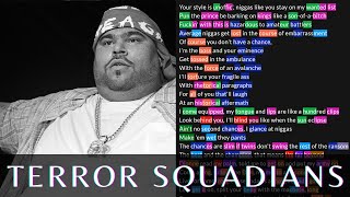 Big Pun's verse on Terror Squadians | Lyrics, Rhymes Highlighted