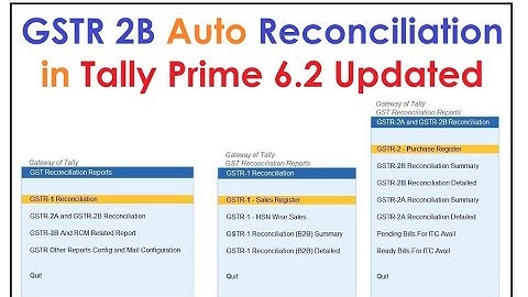 (Buy Addon Online) GSTR 2B Reconciliation Module in Tally Prime 6.2 Updated | Best Addon for CA