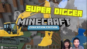 How to Code MINECRAFT: *SUPER DIGGER* in Minecraft: Education Edition with PYTHON