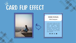 Flip Card using HTML and CSS