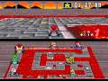 Super Mario Kart Playthrough Flower Cup Bowser Castle 2 