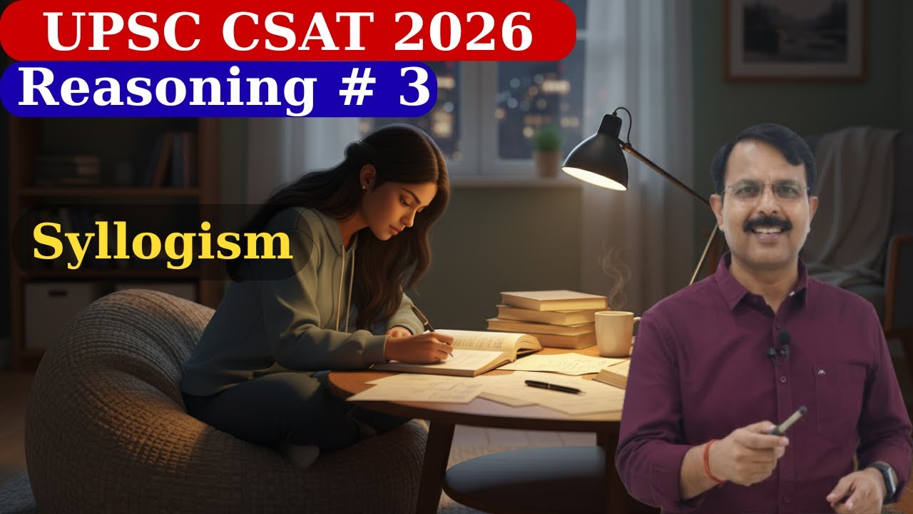 📘UPSC CSAT 2026 | Reasoning - Class 3 | Concept of syllogism✨ | 2026 Preparation | Anil sir