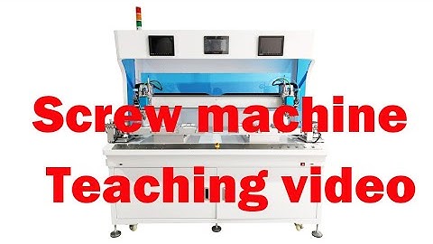 LED module screw machine production program tutorial | LED module screw tightening machine-Part 06