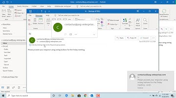 How to Use Voting Buttons in Outlook - Office 365