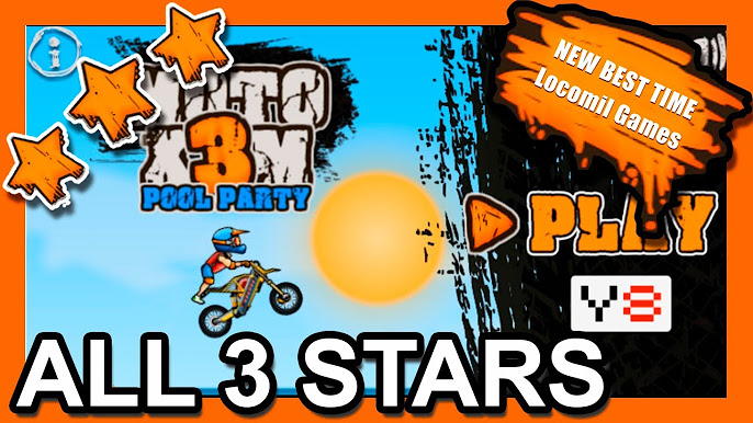 Moto X3M Bike Race Game Level 26 [3 Stars] Poki.com 