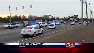 Pedestrian fatality in south Macon