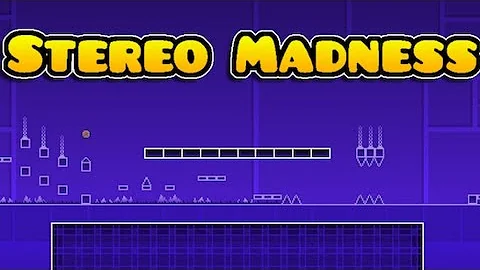 Geometry Dash - Stereo Madness (Level 1 - Easy) | All Secret Coins
