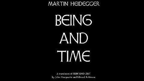 Martin Heidegger Being And Time  Part 1/9