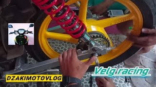 Shogun R 110 Pasang Velg Racing Enkei Ori