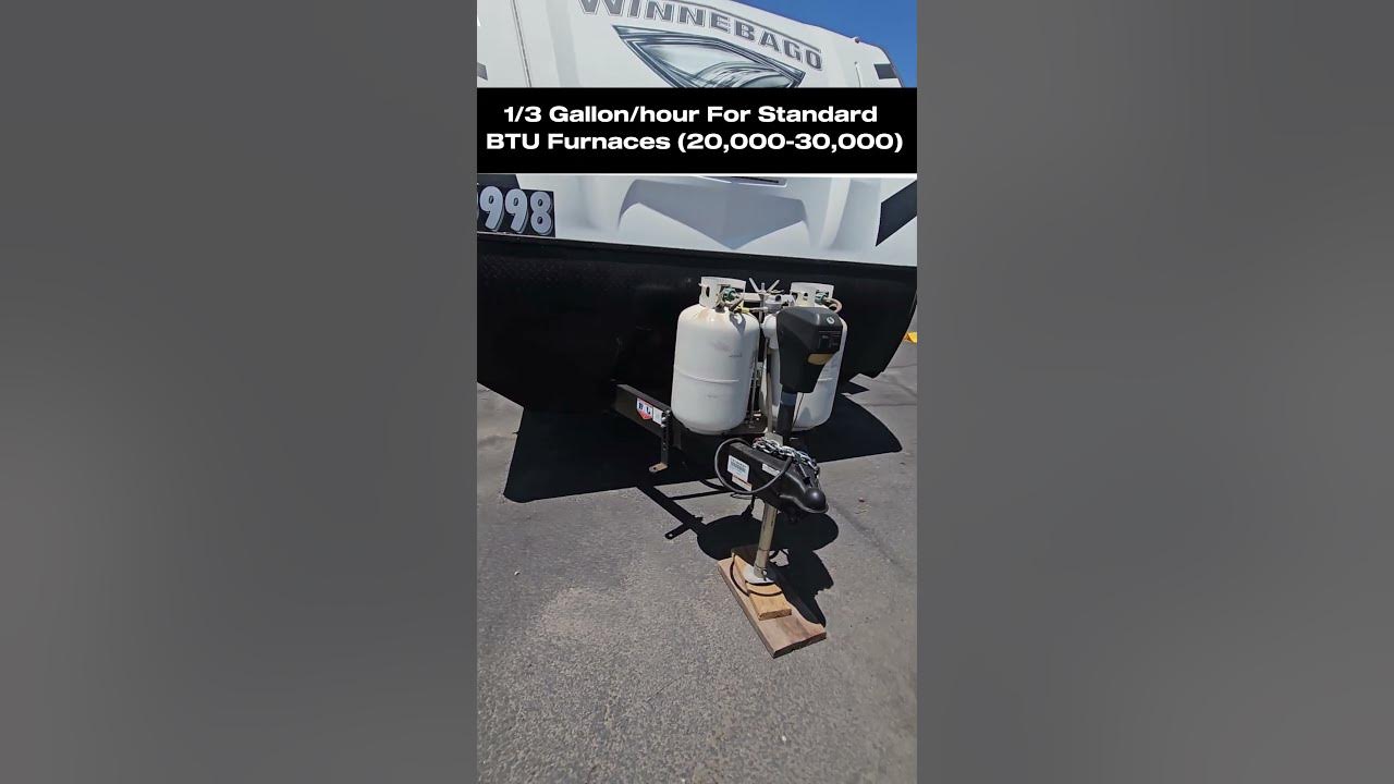 How Much Propane Do RV Furnaces Use? shorts rv YouTube