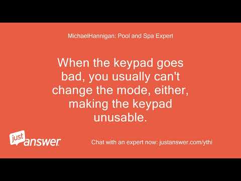 My Hayward H 400 series keypad will not change temp up or down