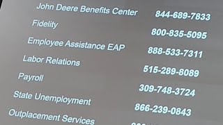 JOHN DEERE LAYOFF INFO (dey took'r jobs!)