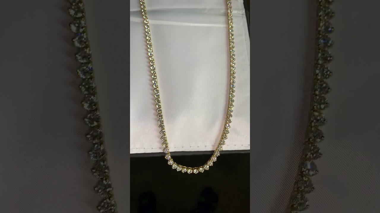 45ct Diamond Stud Chain by Fred The Jeweler of Seattle Gold Grills!