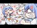 【手描き】人妻のぺこママにメロつく野うさぎとおまけのぺこら【こまいぬ/切り抜き/Hololive】