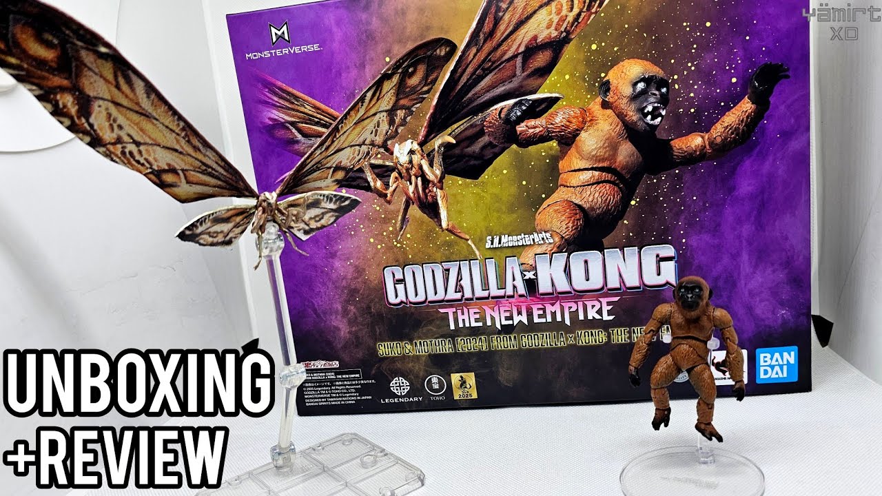 S.H. MonsterArts: SUKO & MOTHRA (2024) REVIEW | Godzilla X Kong