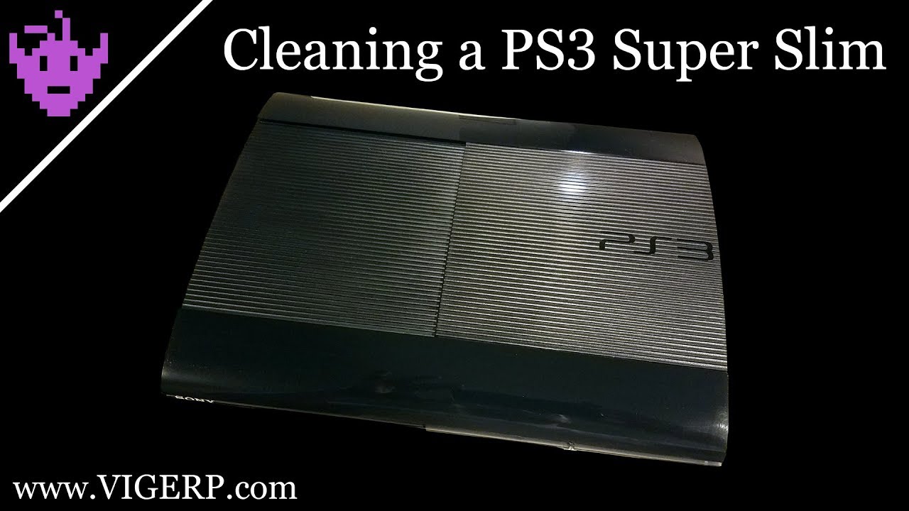 Cleaning a PS3 Super Slim - YouTube