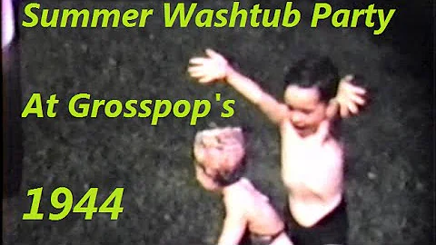 M21 1944 06 04 Summer Washtub Party at Grosspap's
