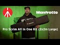 A Portable, Quick Setup 6x6 Scrim Kit - Manfrotto Pro Scrim Kit - Large (2m x 2m)