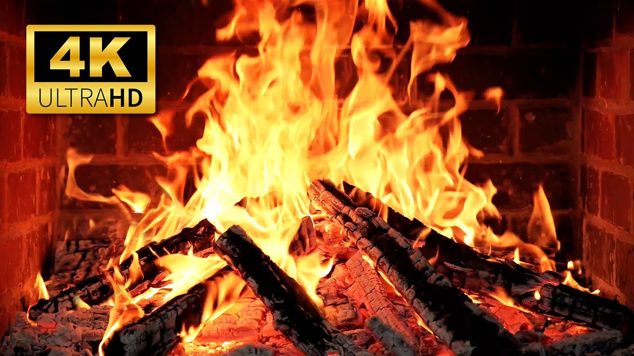 🔥 Fireplace 4K UHD – Cozy Winter Fireplace with Real Crackling Sounds