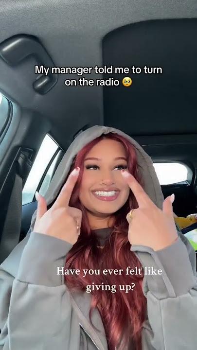 Hearing my song Amen for the first time on the radio🙏💕