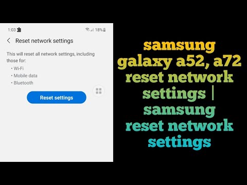 samsung galaxy a52, a72 reset network settings | samsung reset network ...