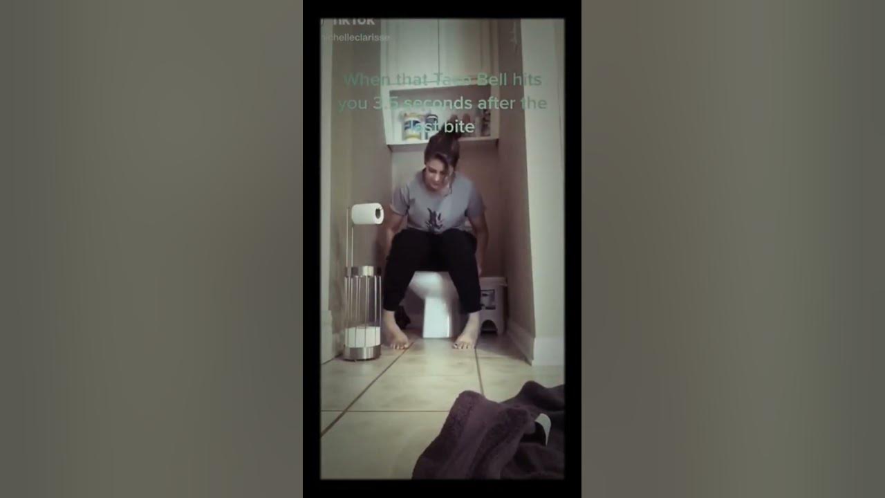 Girl has explosive diarrhea in toilet and 👍 - YouTube