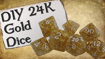 How to Make Your Own Dice Set | 24k Gold RPG Dice