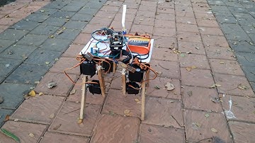 Arduino RP2040 / Raspberry Pi PicoW based 4-legged Mobile Robot Built From Scratch
