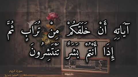 محمد صديق المنشاوي | مقطع جميل من سورة الروم