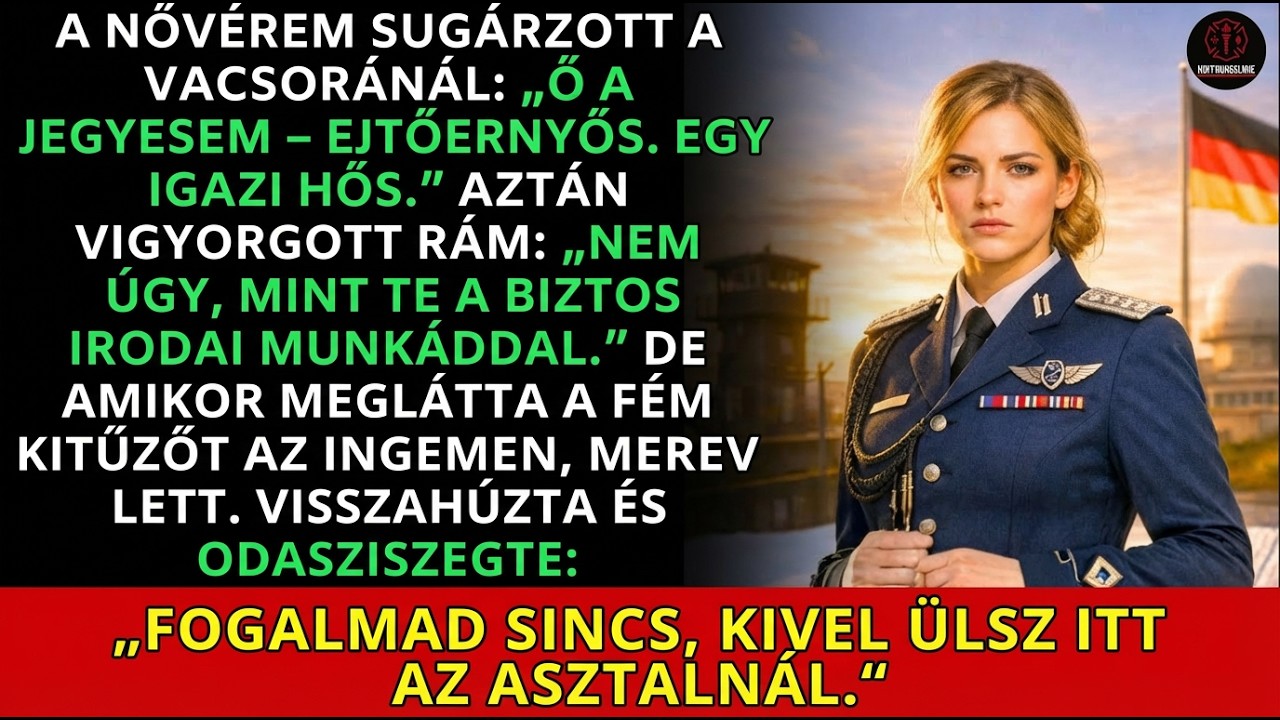 A hős vőlegényével dicsekedett – míg meglátta a jelvényem és lefagyott…