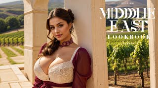 [4K] Middle East Ai Lookbook-Arabian- Sunlit Vineyards