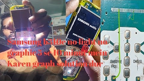 Samsung b310e white display Problem  no graphic Solutions #Rama technical no.2022