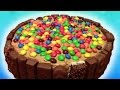 Giant cake made of chocolate bars