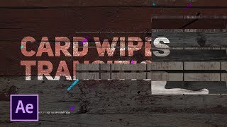 Card Wipe Transition With Motion Graphic Scenes | After Effects Tutorial